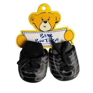Build A Bear Accessories Bootique Turf Cleat Shoes Black Athletic Lace Up Boys